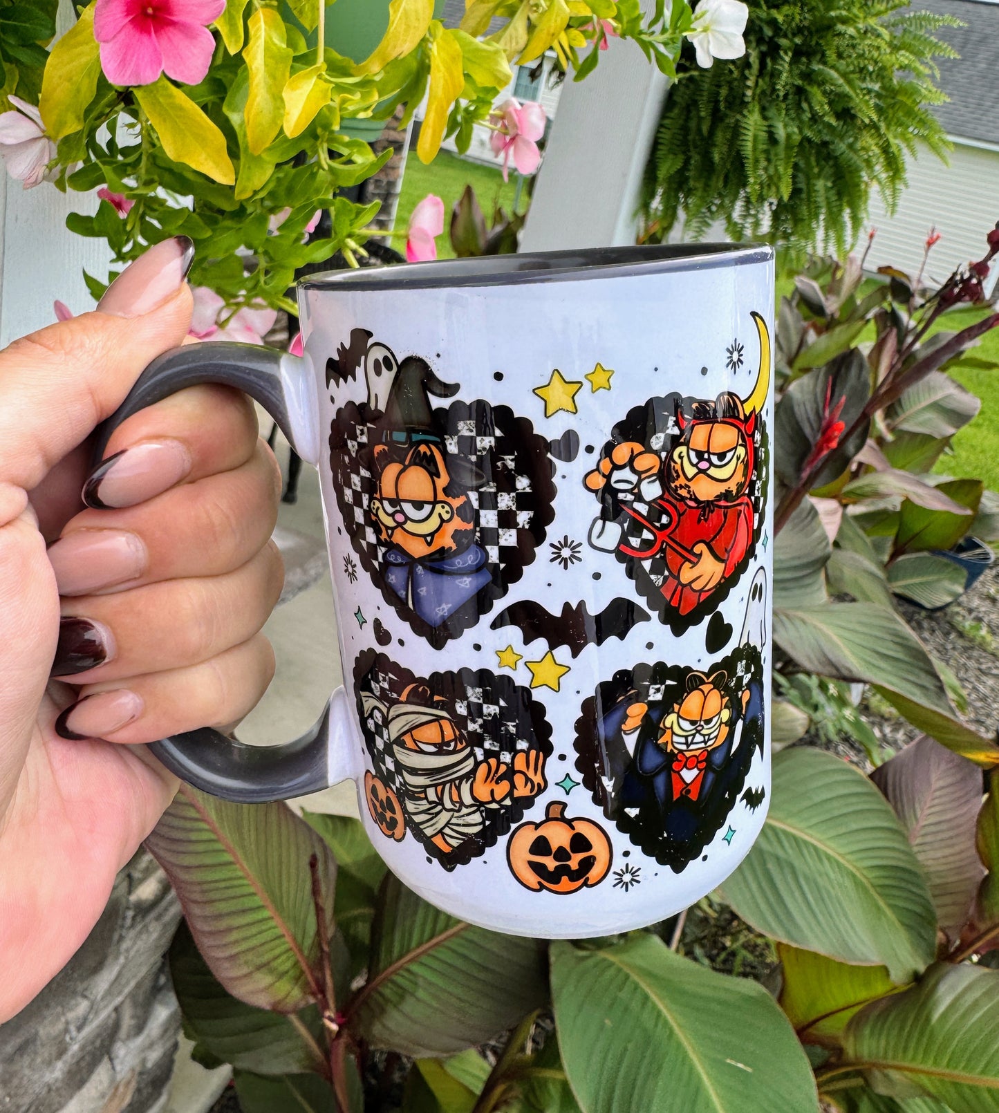 "Lasagna" Spooky Cat Mug
