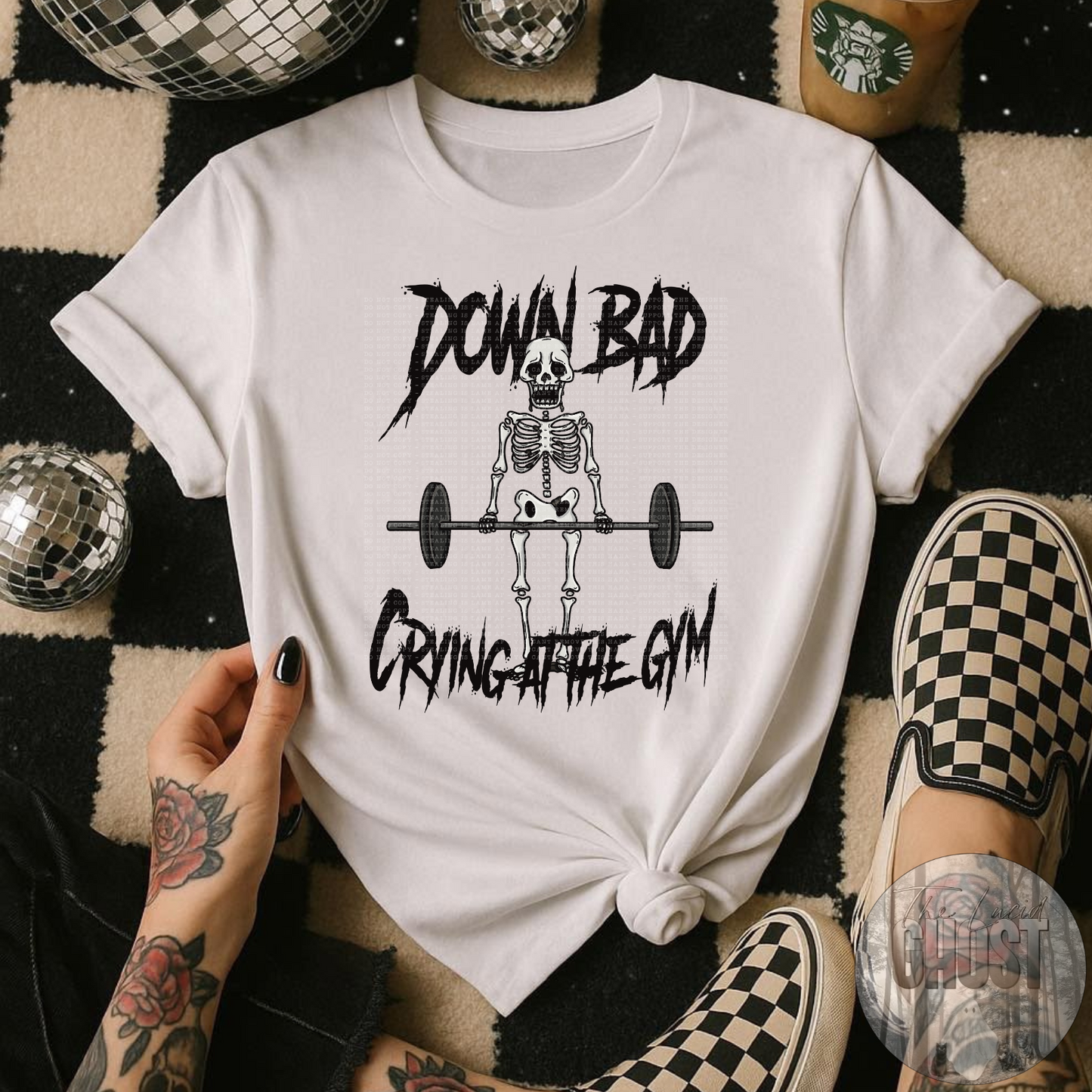 Crying where? At the gym! (Two color options)