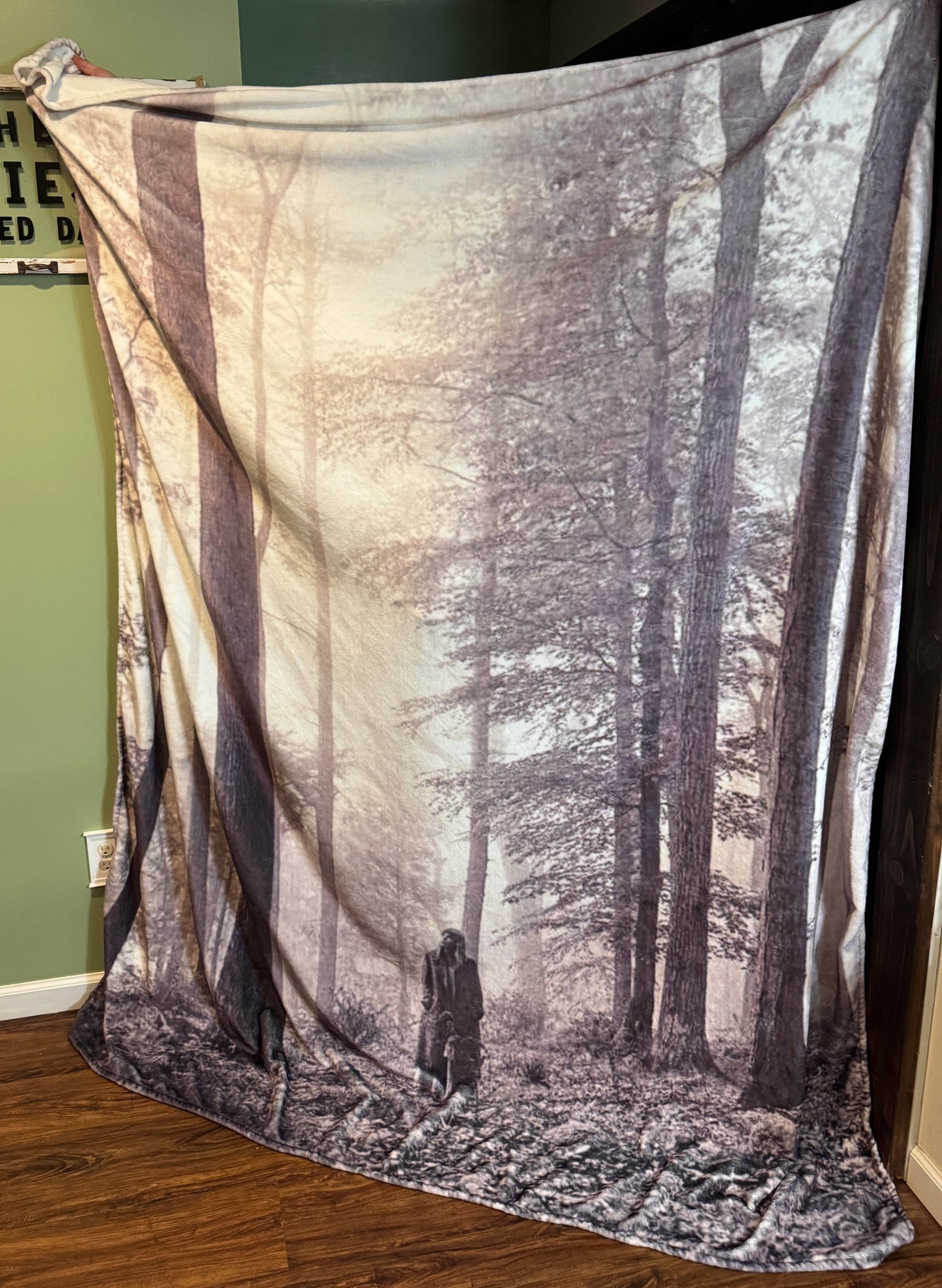 Trees Mink Fleece Material Pre-Order (Please read description)