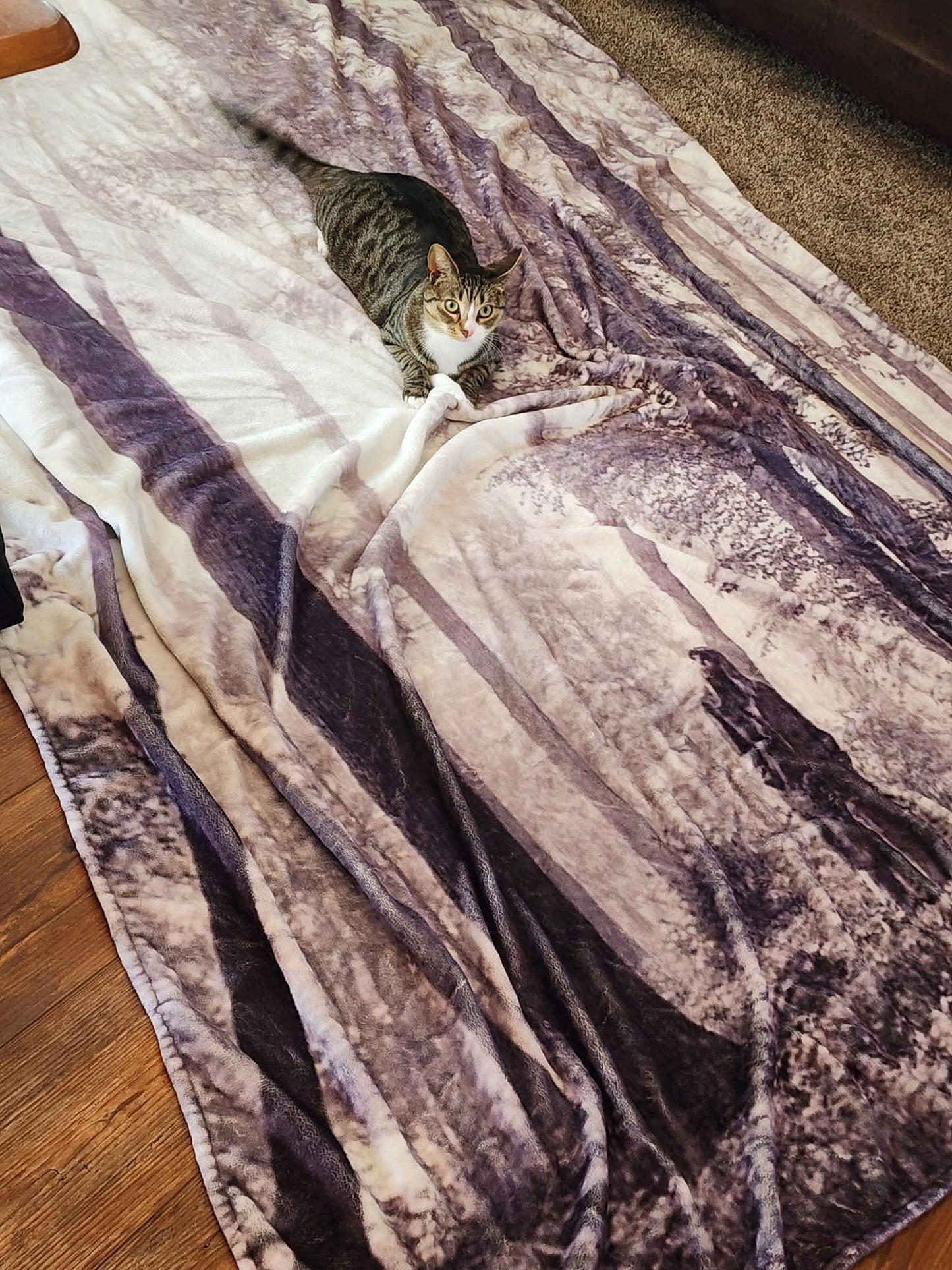 Trees Mink Fleece Material Pre-Order (Please read description)