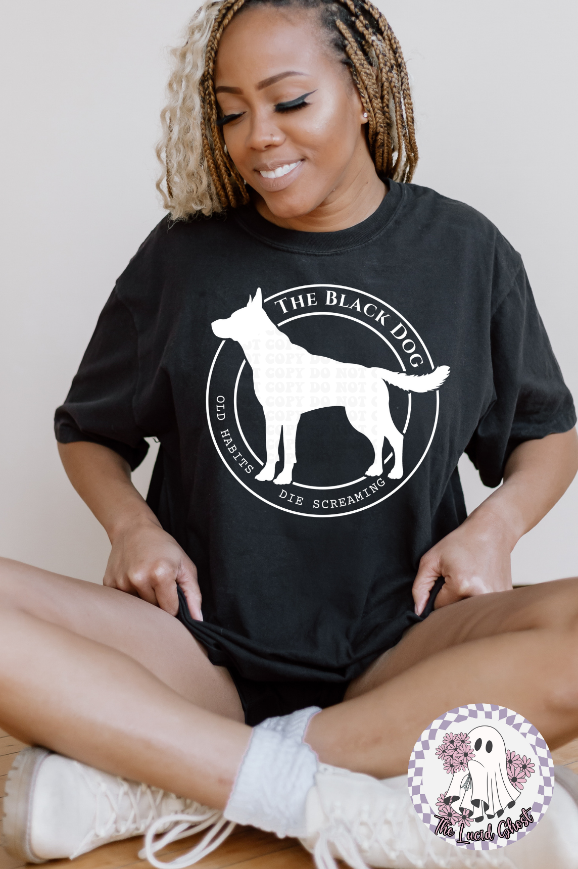 Black Doggy Tee