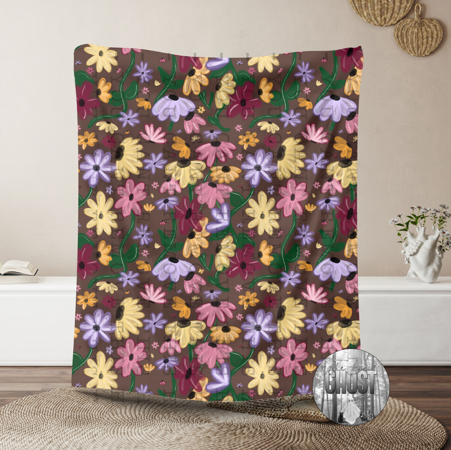 Floral Blanket Mink Fleece Material Pre-Order (Please read description)
