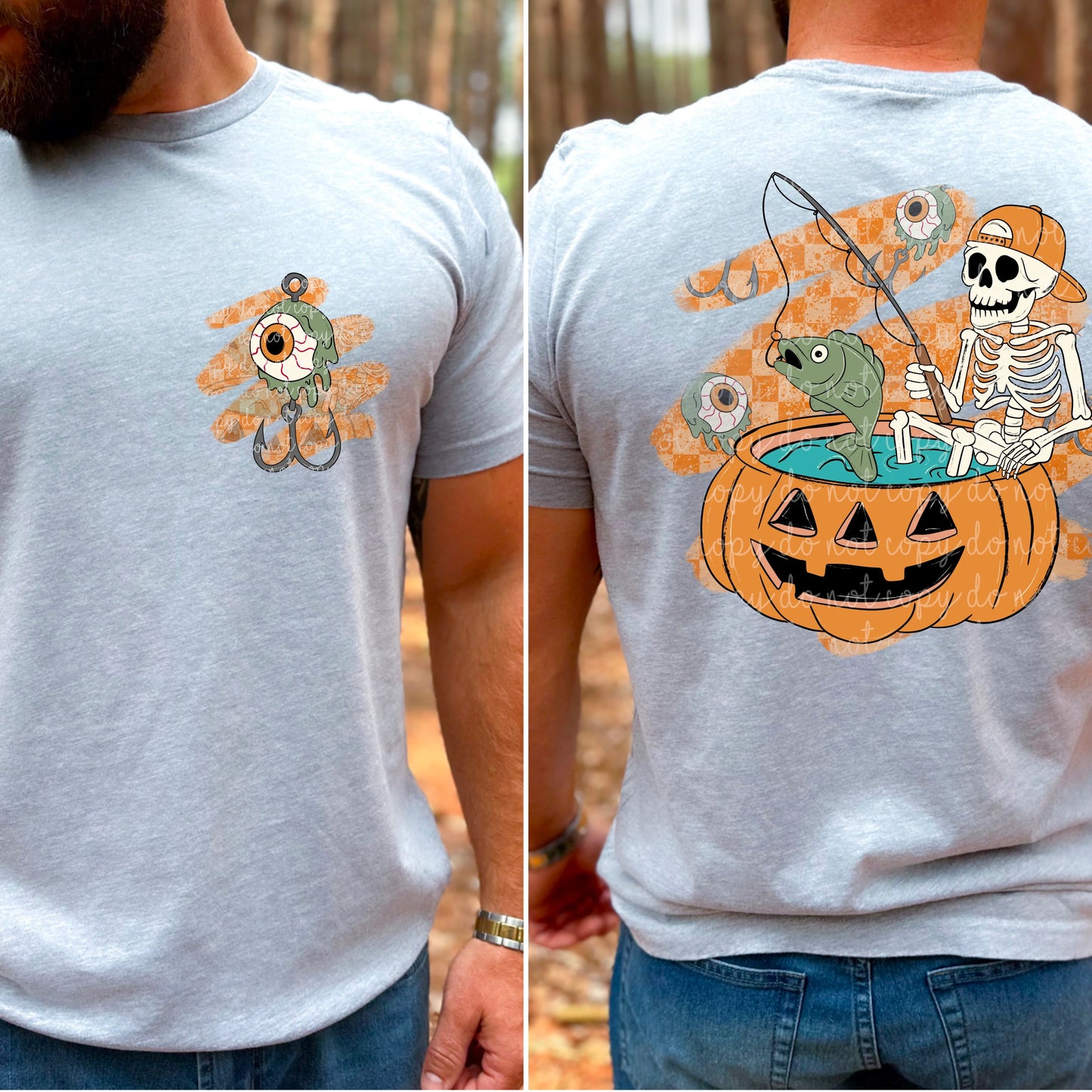 Pumpkin Fishing (Two Shirt Color Options)