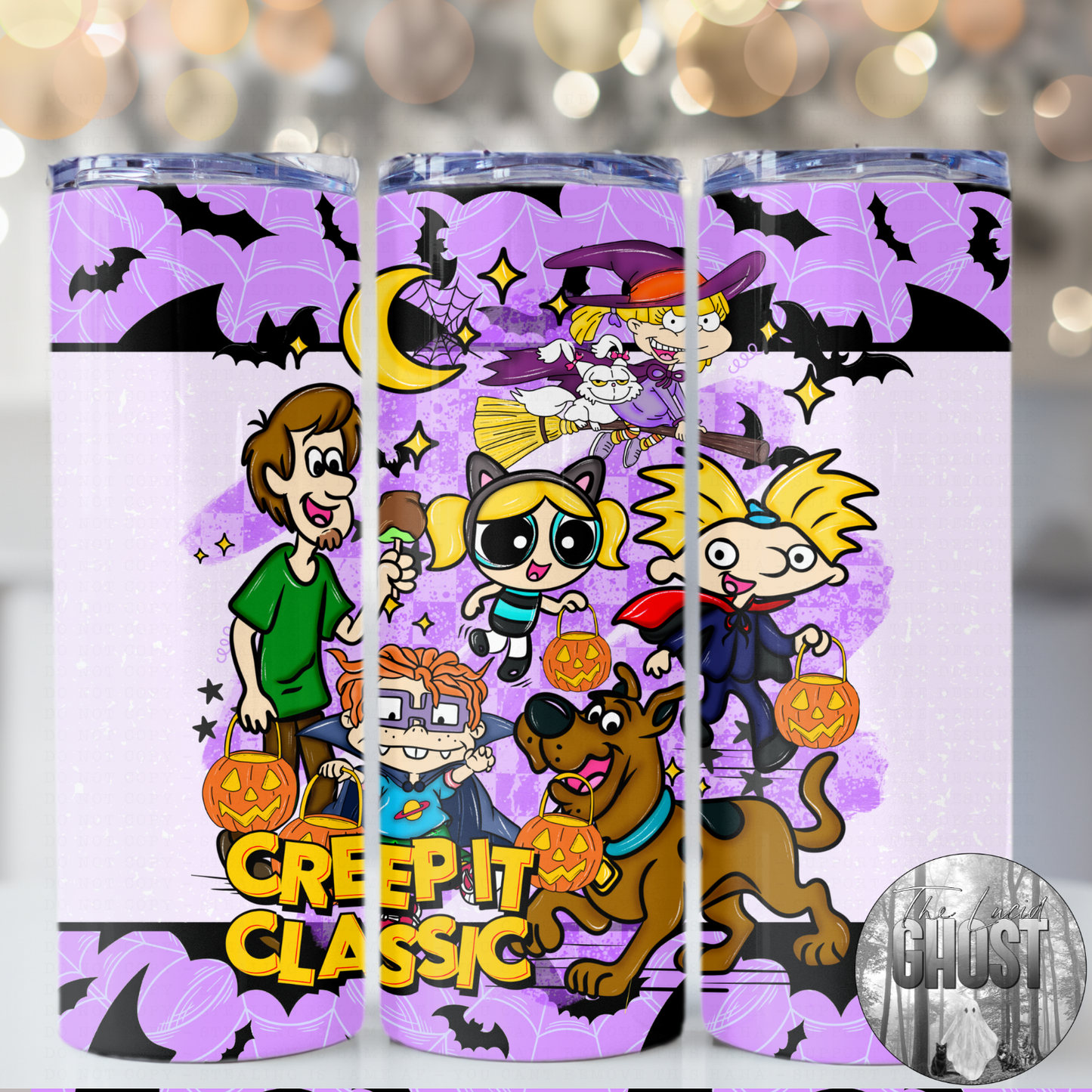 90s Cartoon Halloween Tumbler