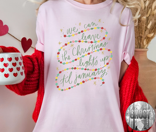 Christmas Lights Pink (short sleeve, long sleeve & sweater)