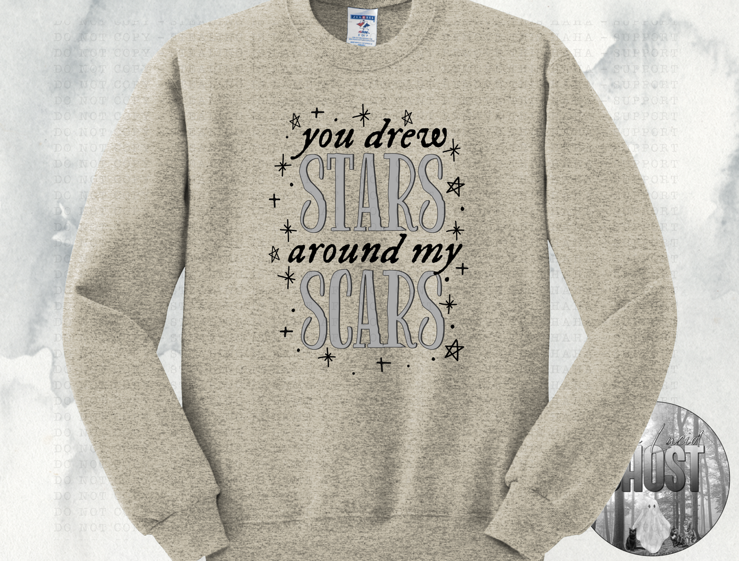 Stars and Scars Crewneck Sweater