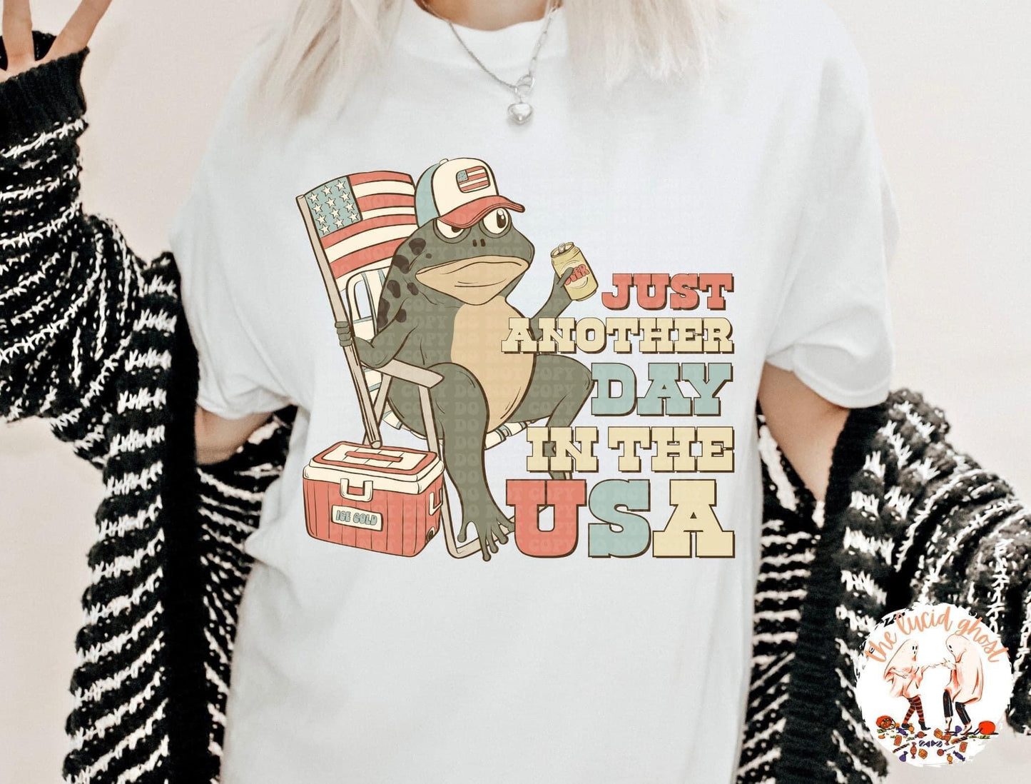 Just Another Day in The USA Tee B+C