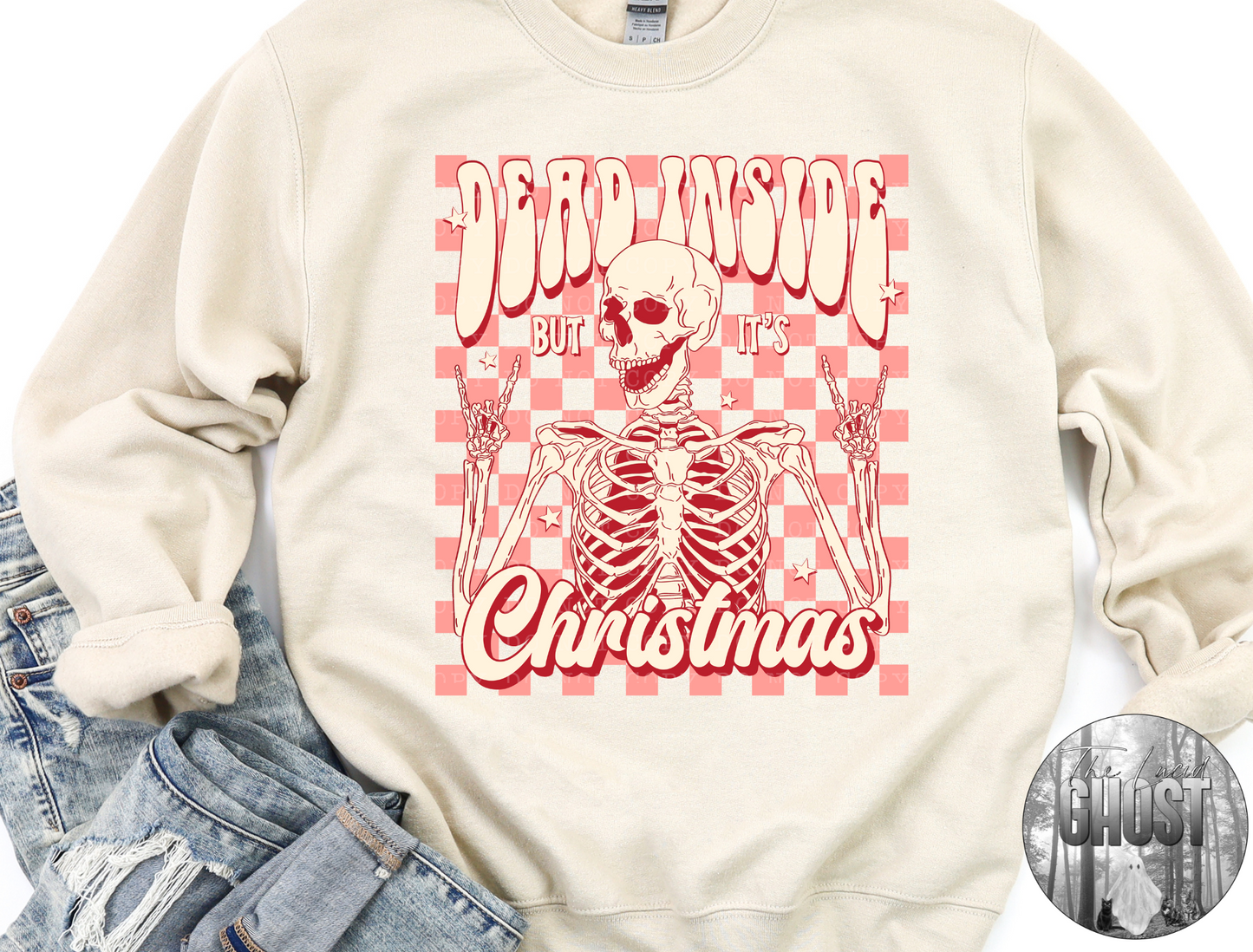 Dead Inside but it's Christmas Sweater