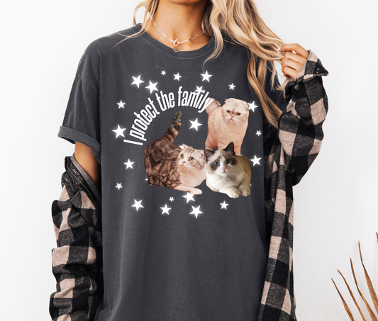 Protect Family with Cats (short sleeve, long sleeve & sweater)