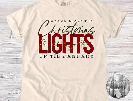 Christmas Lights Up Tee or Sweater