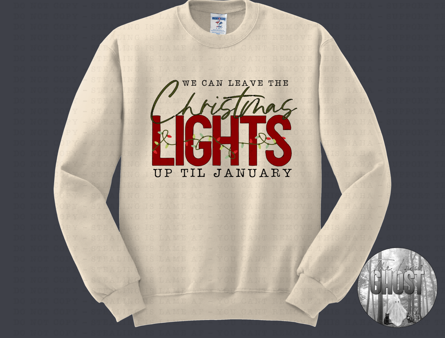 Christmas Lights Up Tee or Sweater