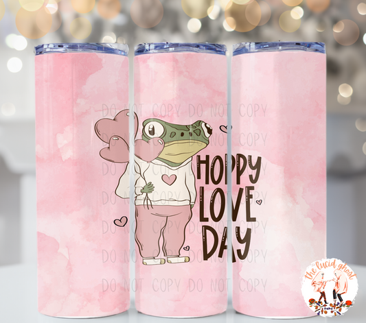 Hoppy Love Day Frog Tumbler