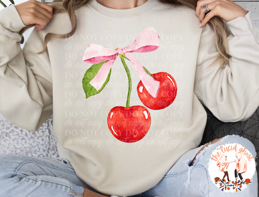 Cherry Ribbon Croquette Sweater