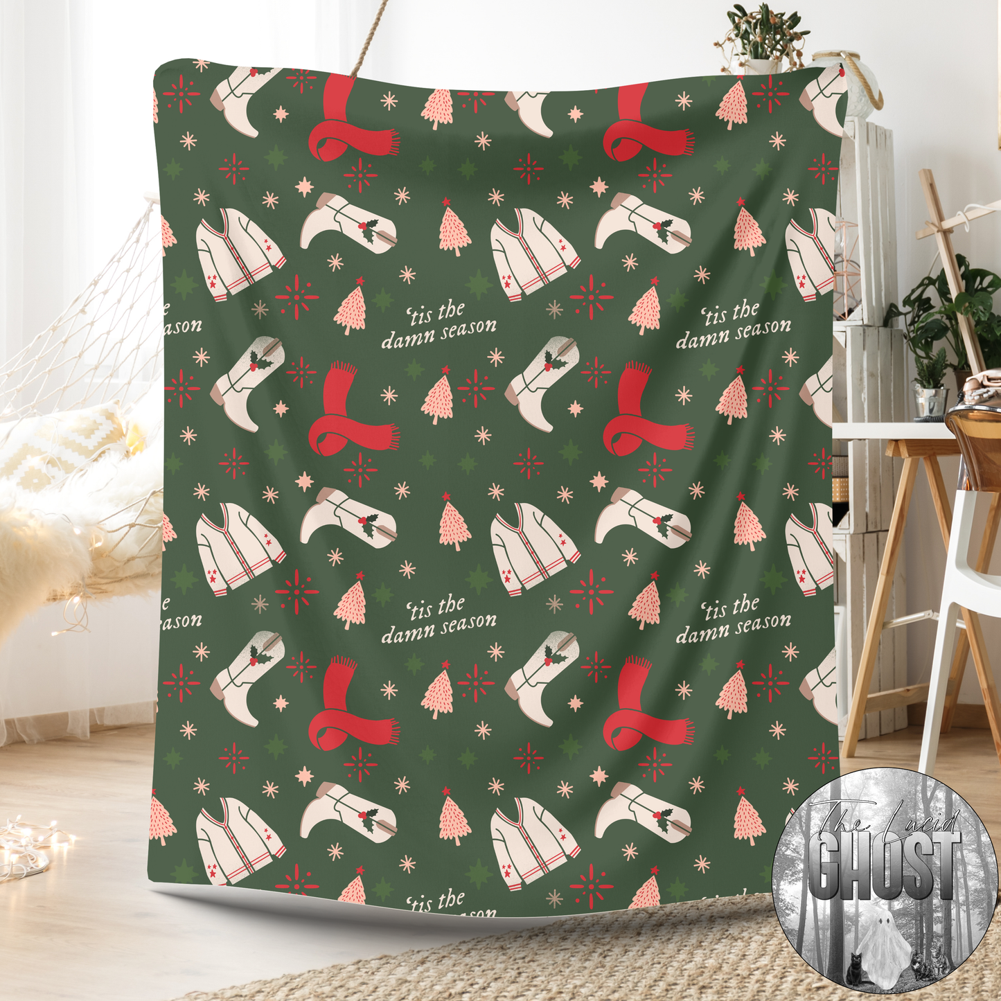 Tis the Damn Season Mink Fleece Material Pre-Order (Please read description)