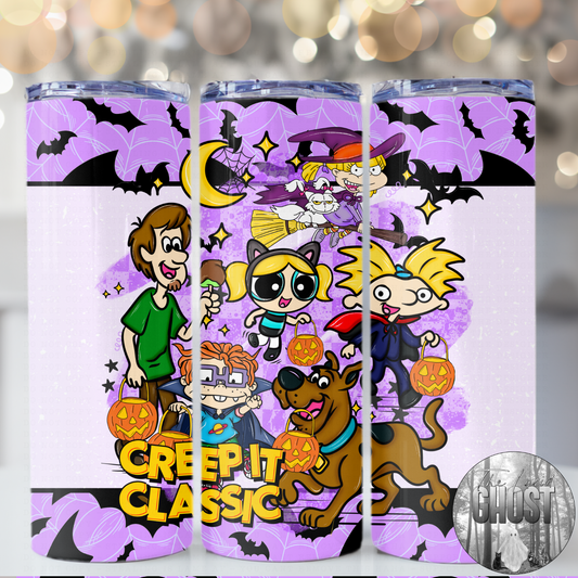 90s Cartoon Halloween Tumbler